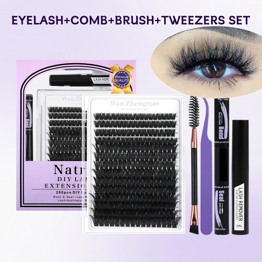Eyelash Extension Natural Look - Cílios Postiços de 8-18mm de Comprimento,