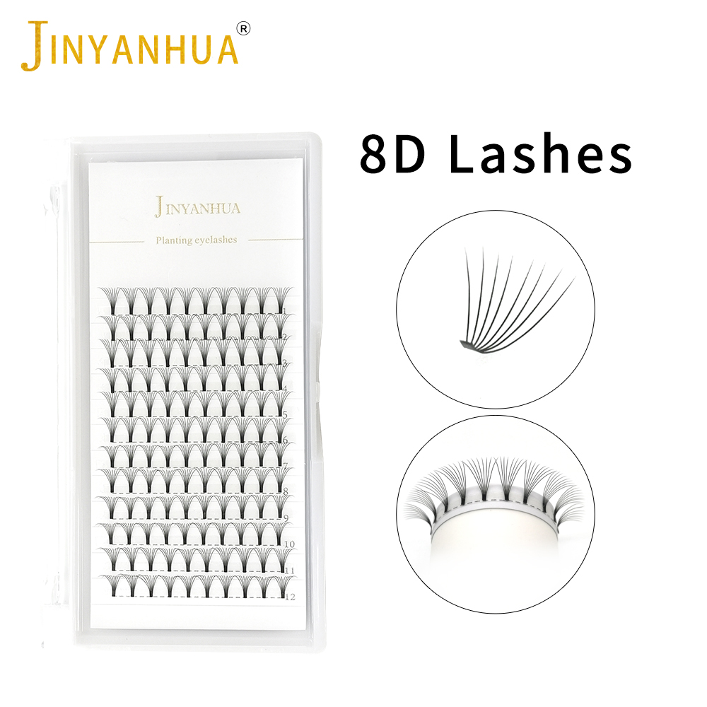 Jinyanhua 8d fãs extensão de c - Eyelash Extension Russian avaliação e preço